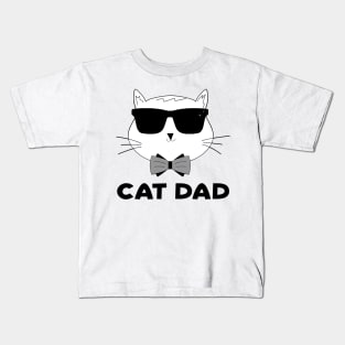 Father's Day Cat Daddy Best Cat Dad Ever Kids T-Shirt